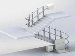 彎軌斜掛式輪椅升降平臺(tái)
